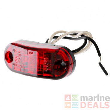 Trojan Multi Volt LED Marker Light Red 65x27mm
