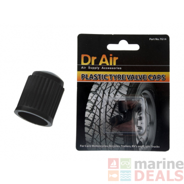 Dr Air Plastic Tyre Valve Caps Qty 4
