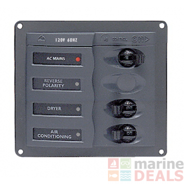 AC Circuit Breaker Panel without Meters - RV 2W 240V 50Hz - Black