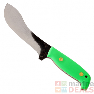 Svord Curved Skinning Knife with Green Handle 5-3/4in