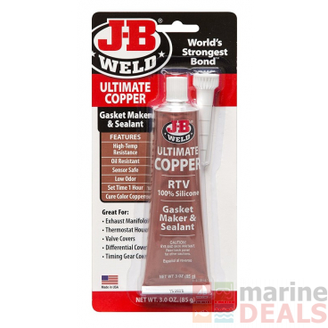 J-B Weld Ultimate Copper RTV Silicone Gasket Maker and Sealant