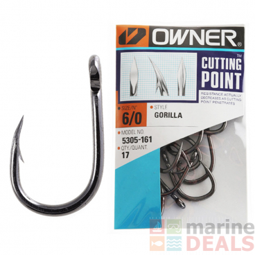 Owner Gorilla Livebait Hook Pro Pack 6/0 Qty 17