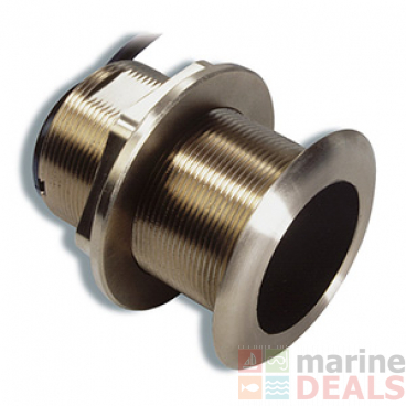 Garmin Bronze Tilted Thru-hull Transducer with Depth and Temperature (12deg tilt/8-pin) - Airmar B60