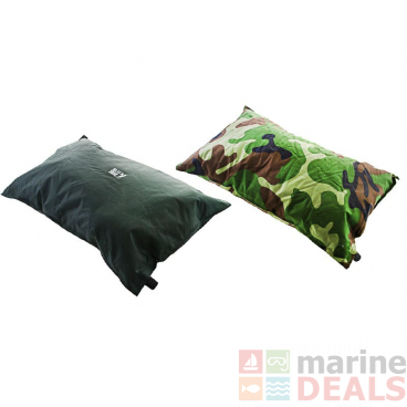 Black Shag Outdoor Pillow Green 42x28x10cm