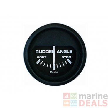 Faria Black Rudder Angle Indicator 2inch
