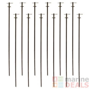 Outdoor Outfitters Field Stakes 400mm 12-Pack with Split Pins