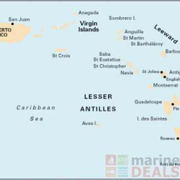 Imray Lesser Antilles-Puerto Rico to Martinique Passage Chart