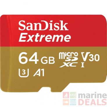 SanDisk Extreme microSD Card for Action Cameras 64GB