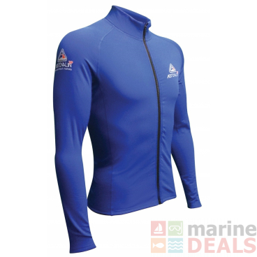 Adrenalin 2P Thermal Zip-Front Mens Long Sleeve Rash Vest Blue XL