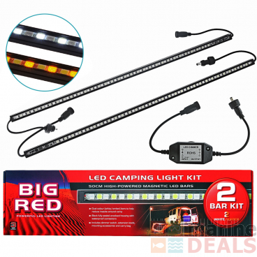 Big Red 2 Bar LED Camping Light Kit 14w