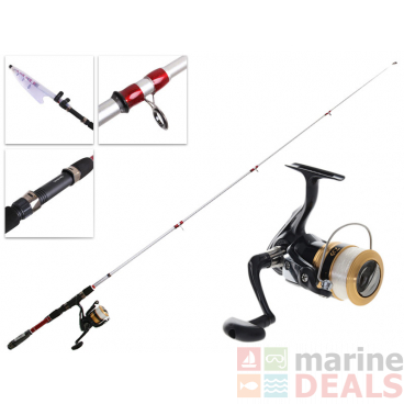 Daiwa Sweepfire 2500 2BB and Spitfire Telescopic Boat Spin Combo with Line 6ft 4-8lb 1pc