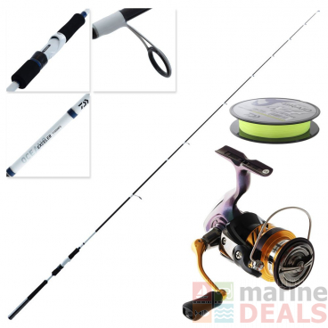 Daiwa Laguna LT 3000-CA Exceler Oceano Soft Bait Spin Combo with Braid 7ft 10in 4-8kg 2pc