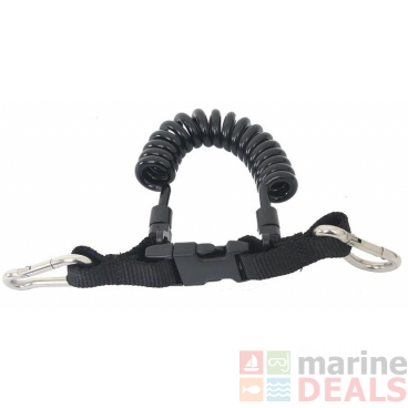 Quick Release BCD Dive Lanyard with Stainless Clips