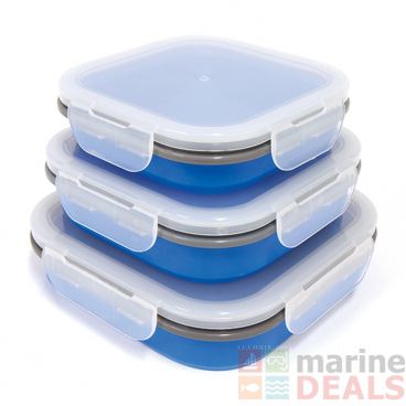 Popup Collapsible Food Containers Qty 3