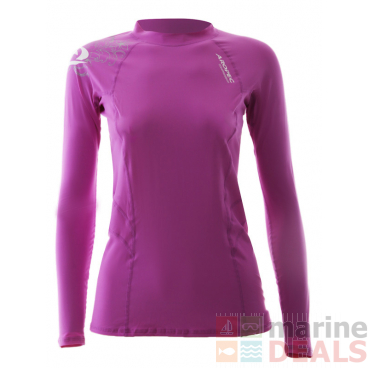 Aropec Sports Womens Long Sleeve Compression Top Purple XL