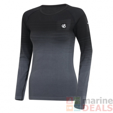 Dare2b In The Zone Womens Thermal Long Sleeve Shirt Black Gradient