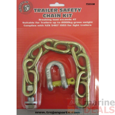 Trojan Trailer Safety Chain Kit Blister
