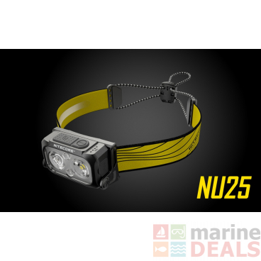 Nitecore NU25 Ultralight USB Rechargeable LED Headlamp 400 Lumens
