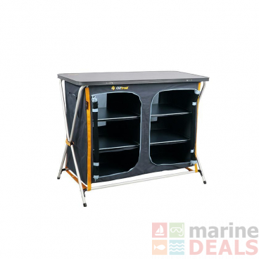 OZtrail Deluxe 3-Shelf Foldable Camping Double Cupboard