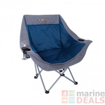 OZtrail Moon Camping Arm Chair Single Blue