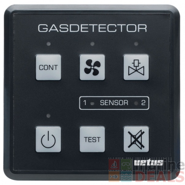 VETUS Gas and Carbon Monoxide Detector with Sensor 12/24V