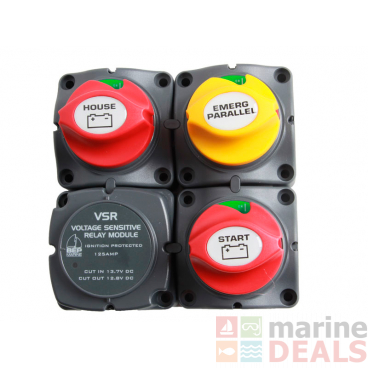 BEP Marine Dual Battery Charging Cluster for Single Engines