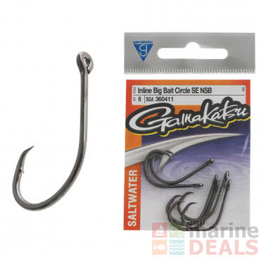 Gamakatsu Inline Big Bait Circle Hooks Qty 6