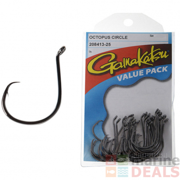 Gamakatsu Octopus Circle Hooks Value Pack Qty 25