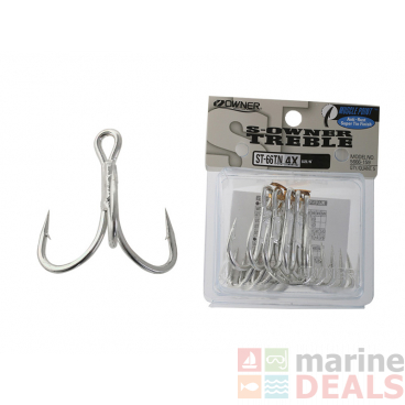 Owner ST-66 TN Tinned Saltwater Treble Hooks