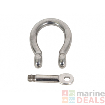 Stainless Steel Bow Shackle Collared Pin