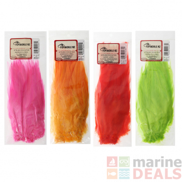 Wapsi Strung Rooster Saddle Hackle Fluoro