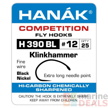 HANAK Competition H390BL Barbless Hooks