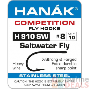HANAK Competition H910SW Barbed Hooks #8 Qty 10