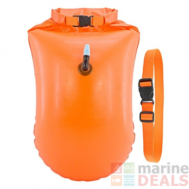 PVC Inflatable Swim Buoy Tow Float Orange 18L