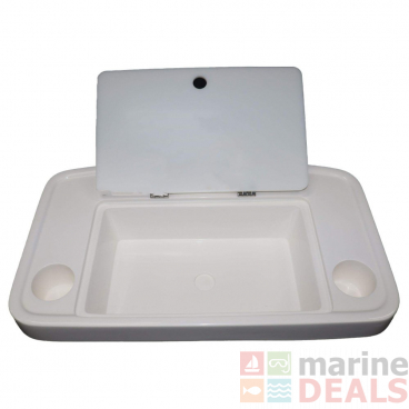 SeaKing HJ-15 Fibreglass Bait Board with Knife Tray and 2 Cup Holders