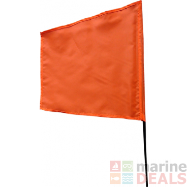 Seahorse Flag on Pole Orange