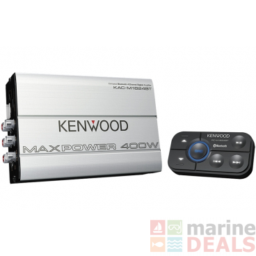 Kenwood KAC-M1824BT 4-Channel Class D Bluetooth Marine Amplifier 400W