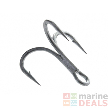 Mustad Dura Steel 36330NP-DS 4X Treble Hook Strong 1/0 Qty 6