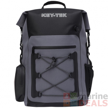 Icey-Tek Roll-Top Dry Cooler Backpack 25L Grey