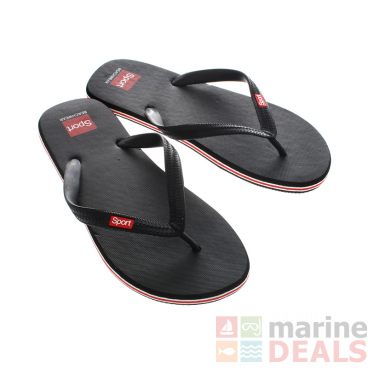 Beach Jandals Black US7