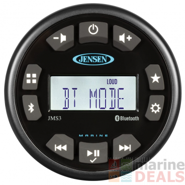 Jensen JMS3RTL AM/FM/USB Waterproof Bluetooth Stereo