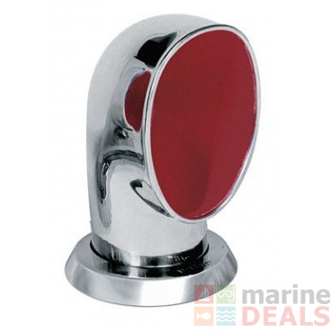 VETUS Jerry S Stainless Steel Cowl Ventilator 75mm with Red Interior