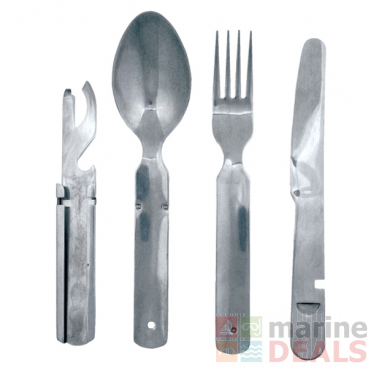 Kiwi Camping Heavy-Duty Stainless Steel Cutlery Set