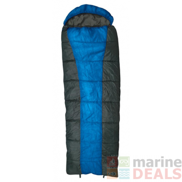 Kiwi Camping Jumbo 0C Sleeping Bag Grey/Blue Left-Hand Zip