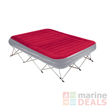 Kiwi Camping Velour Deluxe Queen Airbed with Frame