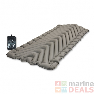Klymit Static V Luxe Inflatable Camping Sleeping Mat Stone Grey XL