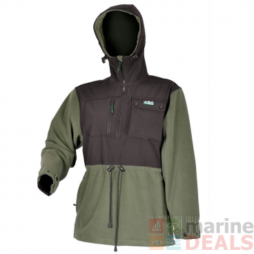 Ridgeline Rubra Hybrid Fleece Womens Anorak Olive/Black