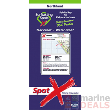 Spot X Surfcasting Map - Northland