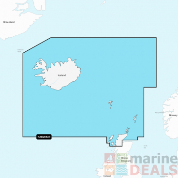 Navionics Plus Chart Card Iceland to Orkney
