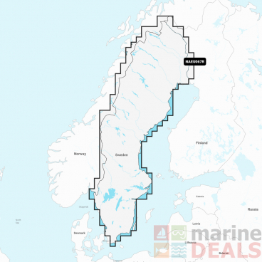Navionics Plus Chart Card Sweden Lakes and Rivers